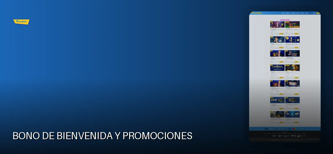 Bono de bienvenida y promociones