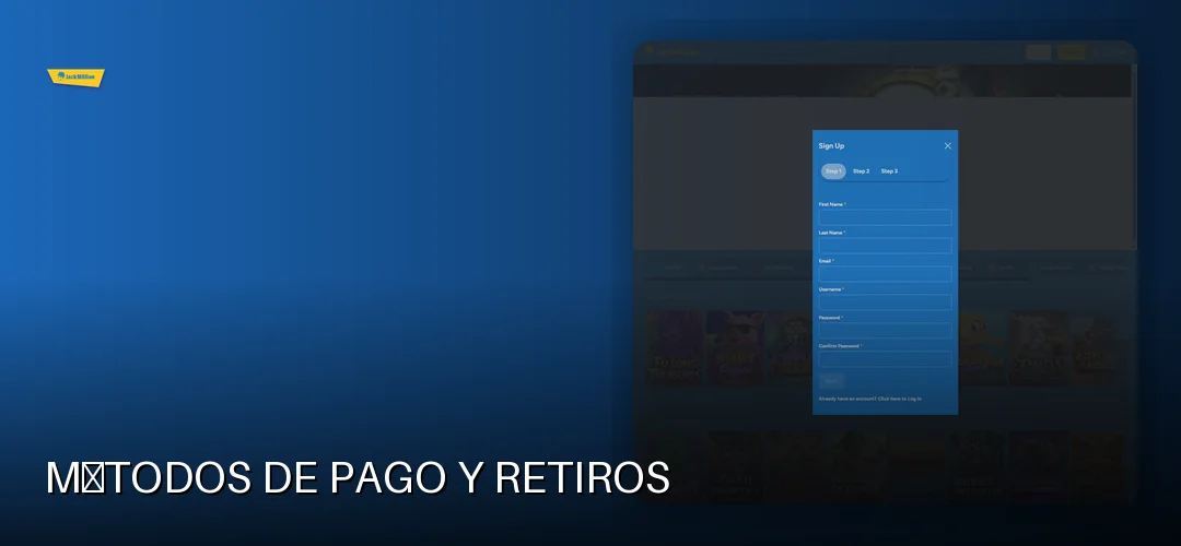 Métodos de pago y retiros